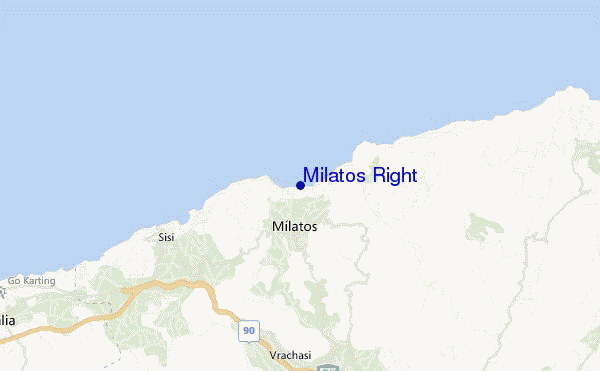 mappa di localizzazione di Milatos Right