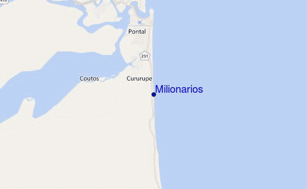 mappa di localizzazione di Milionarios