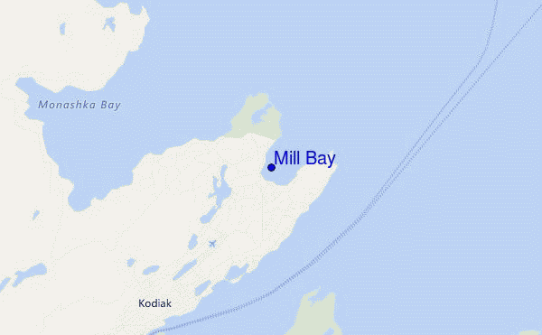 mappa di localizzazione di Mill Bay