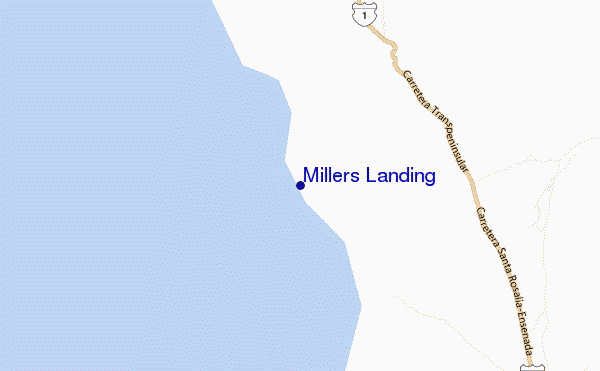 mappa di localizzazione di Millers Landing