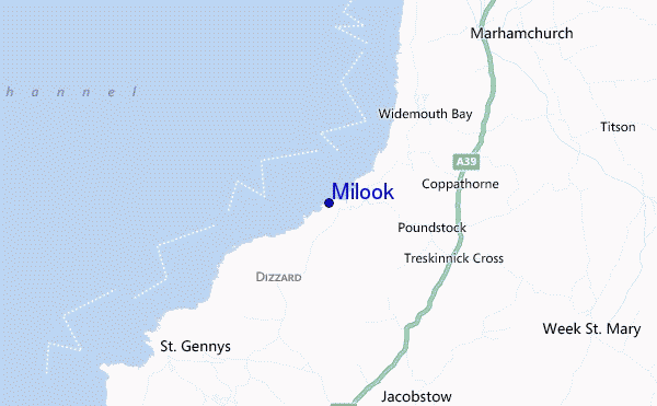 mappa di localizzazione di Milook