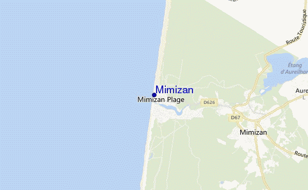 mappa di localizzazione di Mimizan
