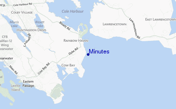 mappa di localizzazione di Minutes