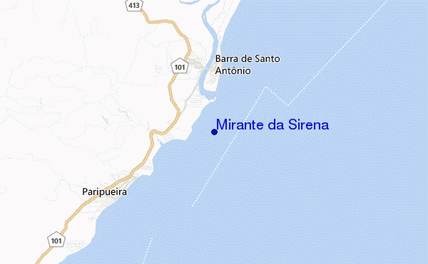 mappa di localizzazione di Mirante da Sirena