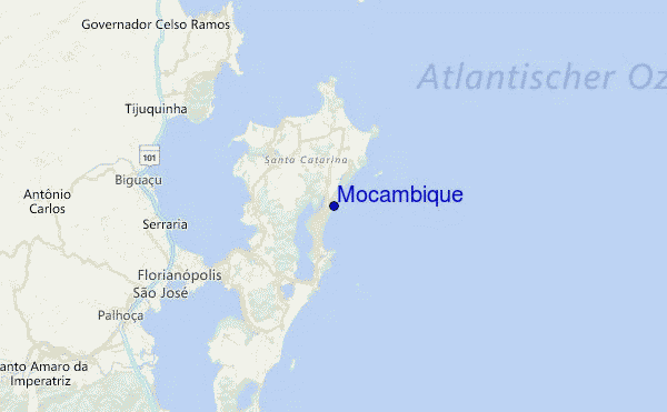 Mocambique Location Map