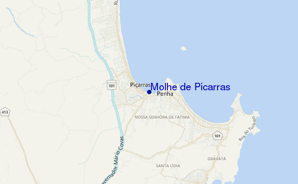 mappa di localizzazione di Molhe de Picarras