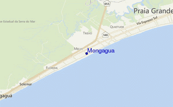 mappa di localizzazione di Mongagua