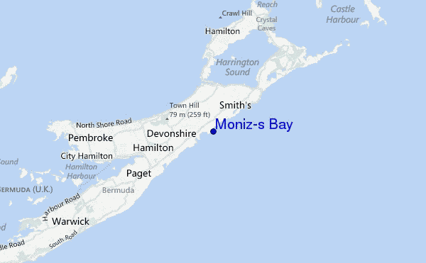 mappa di localizzazione di Moniz's Bay