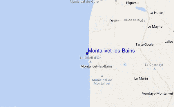 mappa di localizzazione di Montalivet-les-Bains