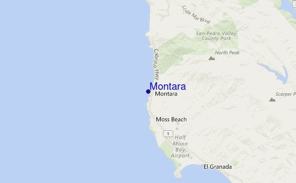 mappa di localizzazione di Montara