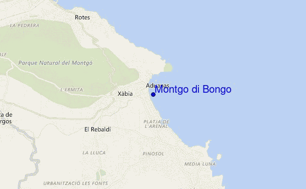 mappa di localizzazione di Montgo di Bongo