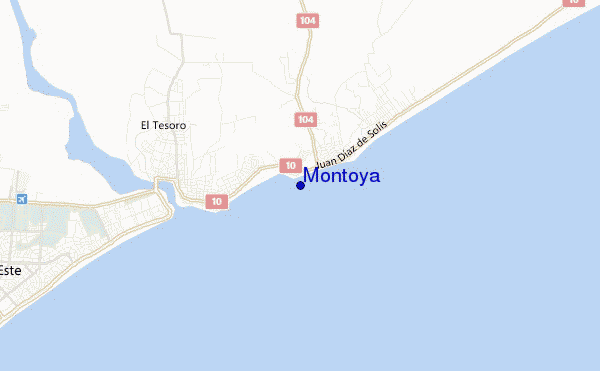 mappa di localizzazione di Montoya