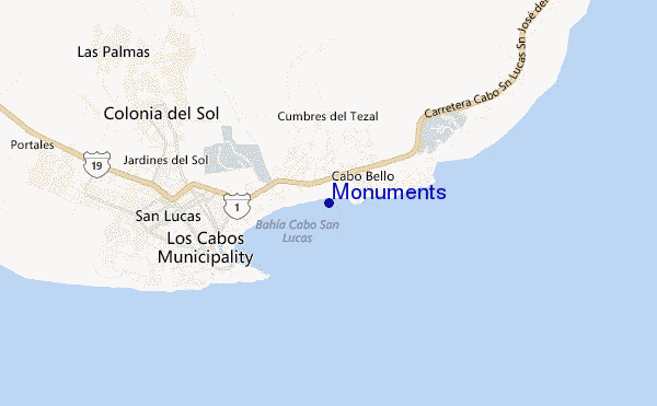 mappa di localizzazione di Monuments