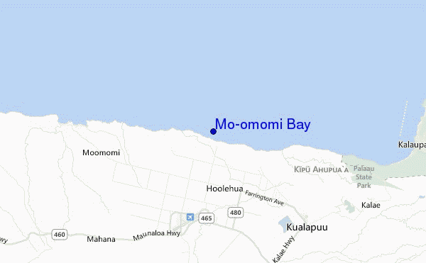 mappa di localizzazione di Mo'omomi Bay