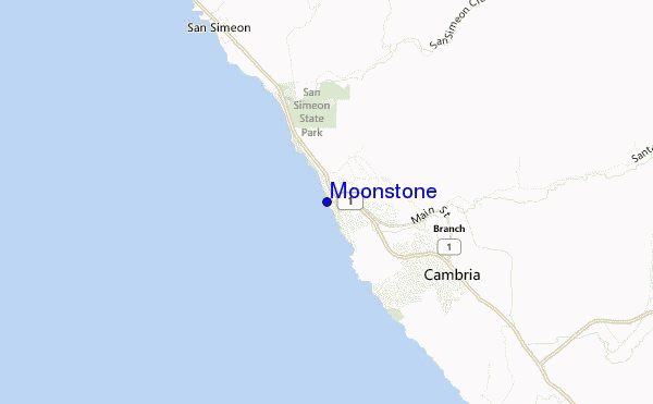 mappa di localizzazione di Moonstone