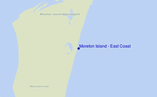 mappa di localizzazione di Moreton Island - East Coast