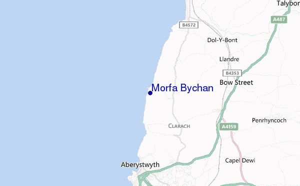 mappa di localizzazione di Morfa Bychan