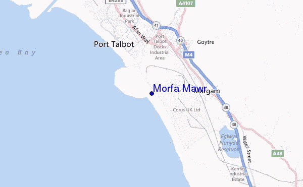 mappa di localizzazione di Morfa Mawr