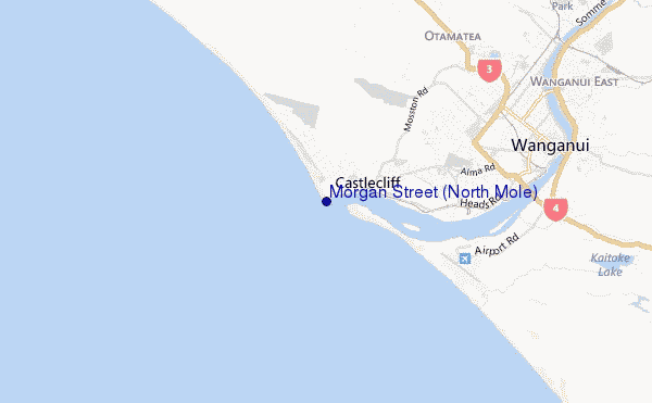 mappa di localizzazione di Morgan Street (North Mole)