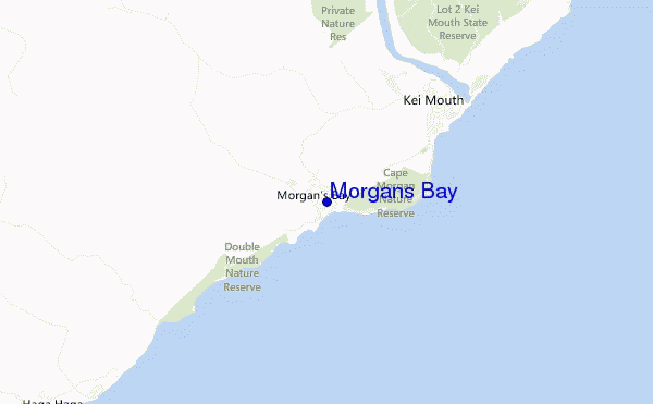 mappa di localizzazione di Morgans Bay