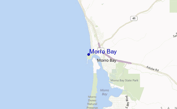 mappa di localizzazione di Morro Bay