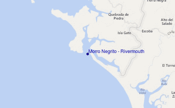 mappa di localizzazione di Morro Negrito - Rivermouth