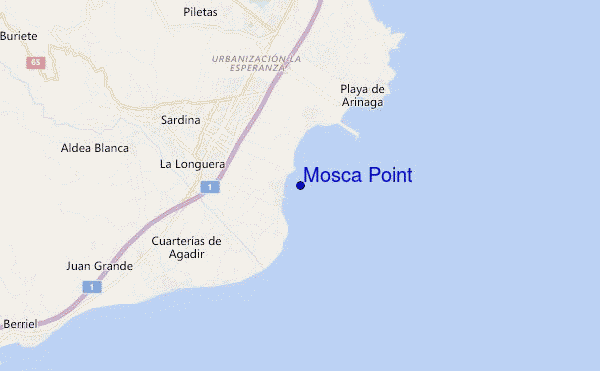 mappa di localizzazione di Mosca Point
