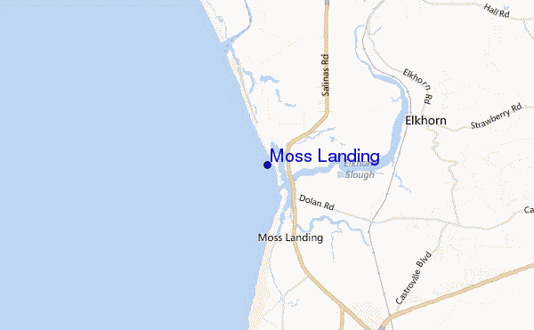 mappa di localizzazione di Moss Landing