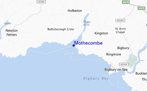 mappa di localizzazione di Mothecombe