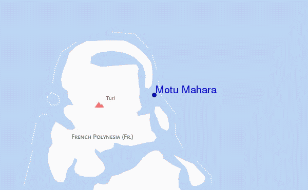 mappa di localizzazione di Motu Mahara