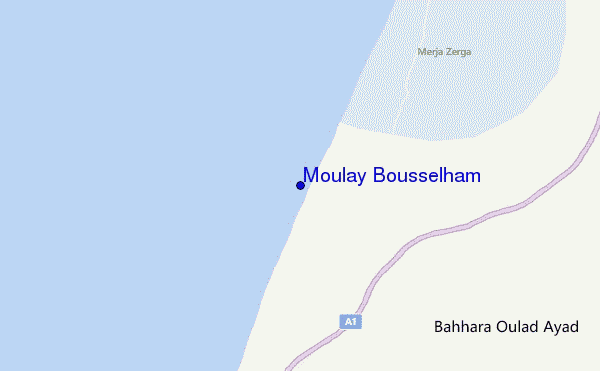 mappa di localizzazione di Moulay Bousselham