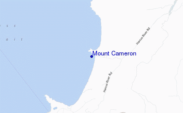 mappa di localizzazione di Mount Cameron