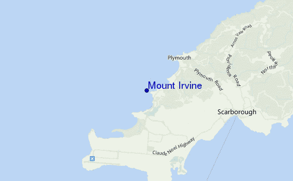 mappa di localizzazione di Mount Irvine