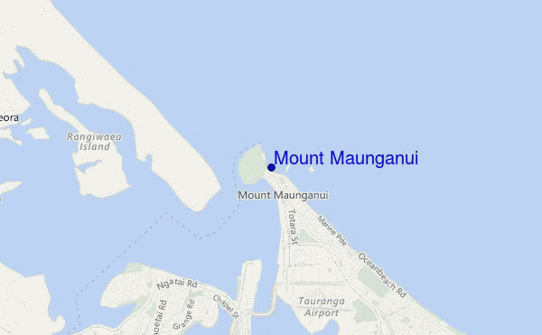 mappa di localizzazione di Mount Maunganui