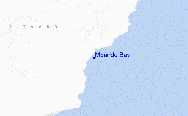 mappa di localizzazione di Mpande Bay