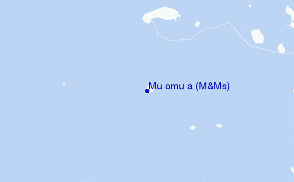 mappa di localizzazione di Mu omu a (M&Ms)