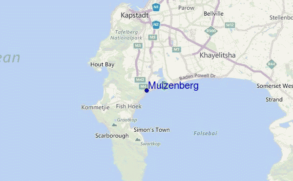 Muizenberg Location Map