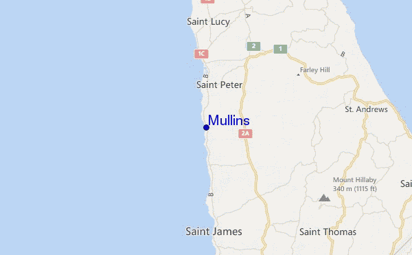 mappa di localizzazione di Mullins