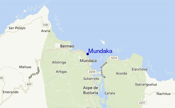 mappa di localizzazione di Mundaka