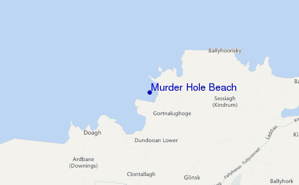 mappa di localizzazione di Murder Hole Beach