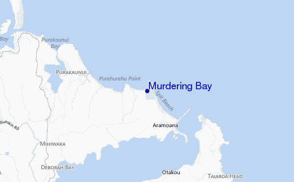 mappa di localizzazione di Murdering Bay