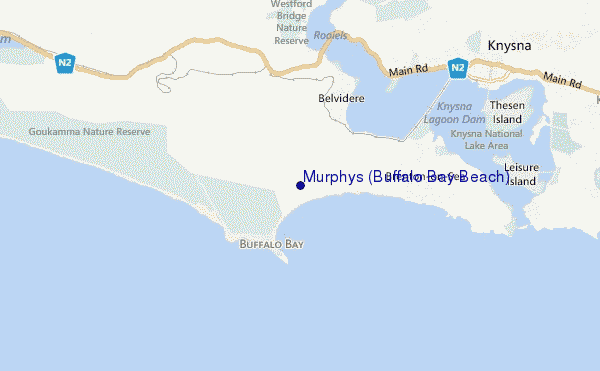 mappa di localizzazione di Murphys (Buffalo Bay Beach)