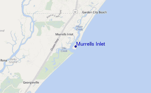 mappa di localizzazione di Murrells Inlet