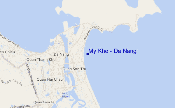 mappa di localizzazione di My Khe / Da Nang