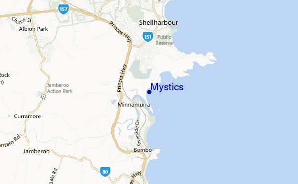 mappa di localizzazione di Mystics