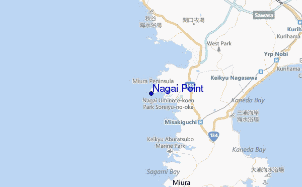 mappa di localizzazione di Nagai Point