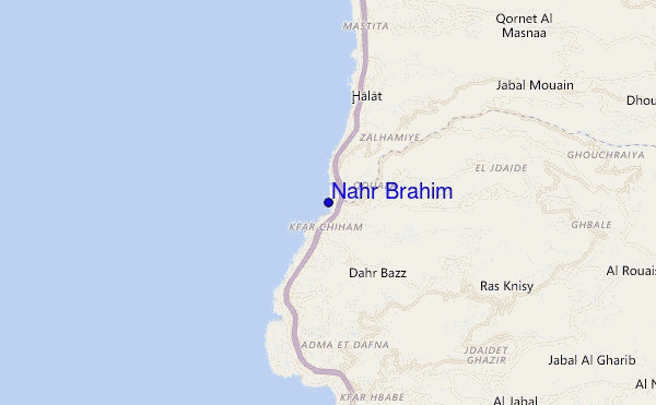 mappa di localizzazione di Nahr Brahim