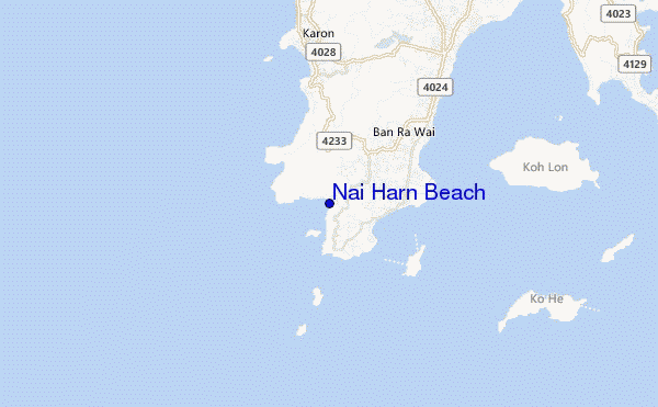 mappa di localizzazione di Nai Harn Beach