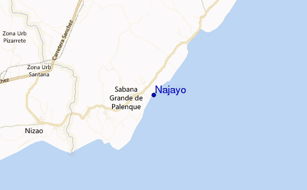 mappa di localizzazione di Najayo