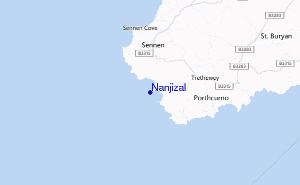 mappa di localizzazione di Nanjizal